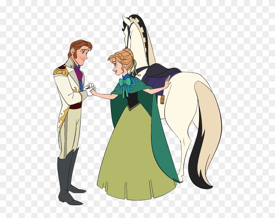 Download Hans And Anna Clipart Hans Anna Elsa - Frozen Anna And Horse - Png Download