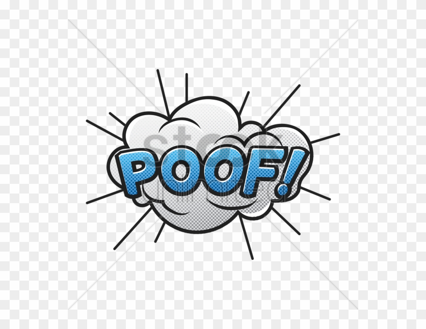 Poof Clipart - Cartoon Cloud Poof Png Transparent Png
