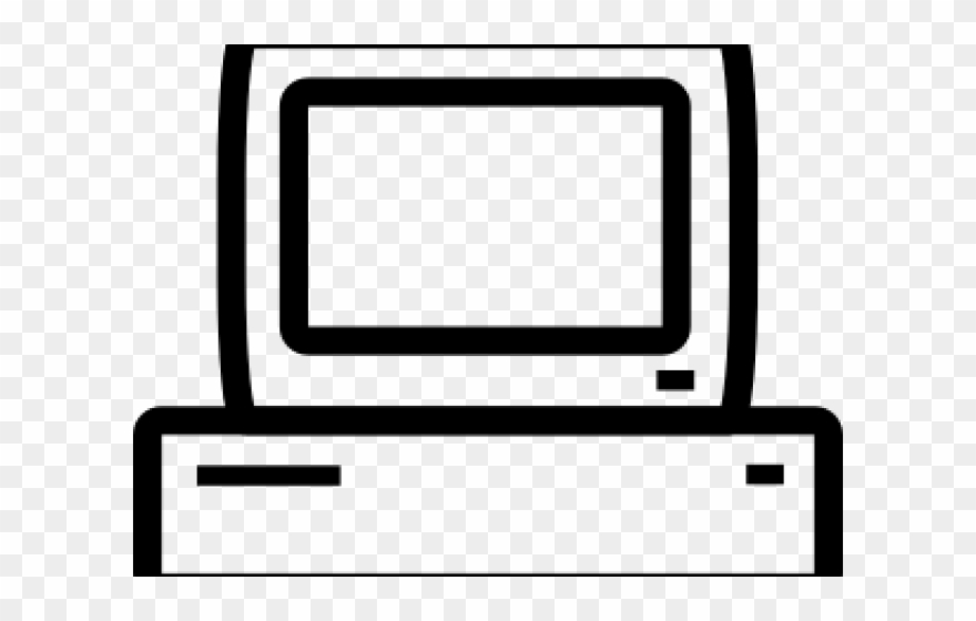 Display Clipart Simple Computer - Ordinateur Dessin Simple - Png Download
