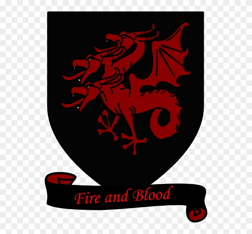 Ignore Words - Fire And Blood Dragon Clipart