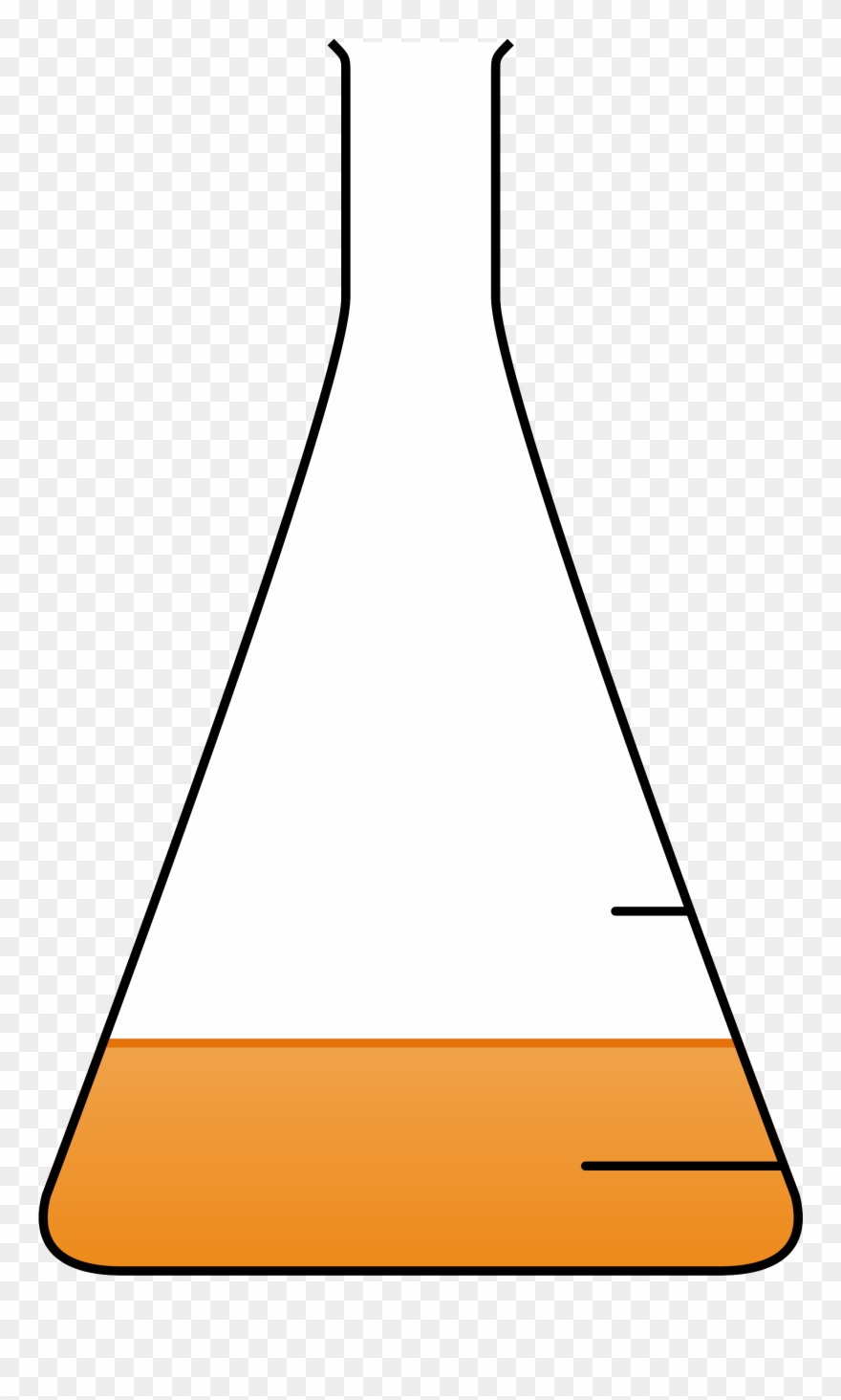 Open - Bacterial Culture Erlenmeyer Flask Clipart