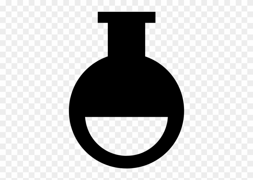 Flask Rubber Stamp - Circle Clipart