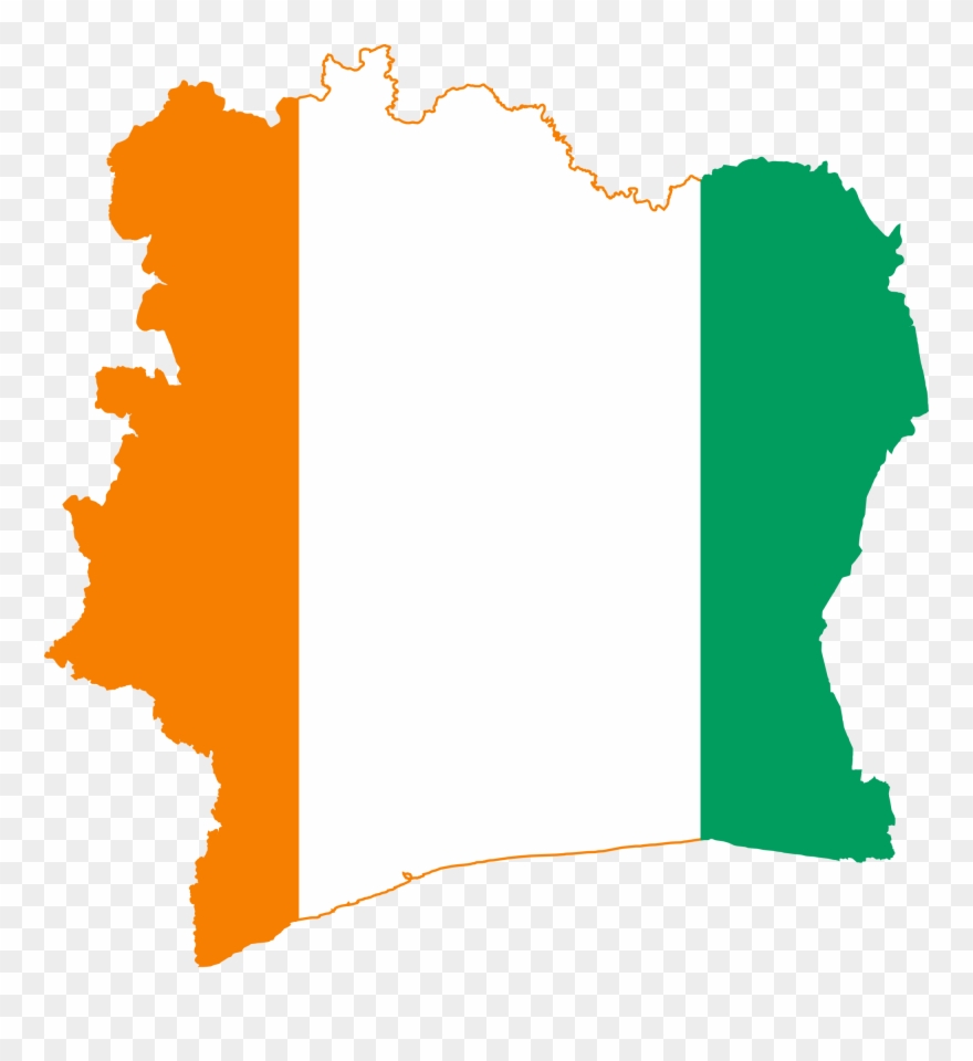 Ivory Coast Parliament Approves Constitution Change - Cote D Ivoire Flag Map Clipart