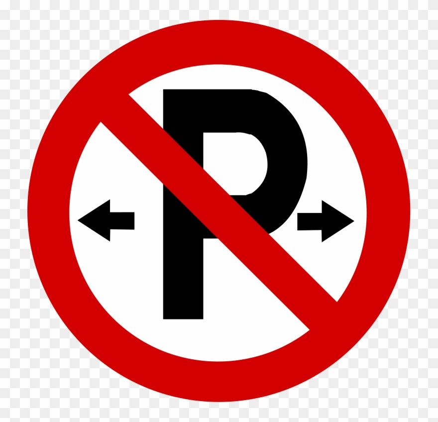 Regulatory Road Sign No Parking - No Parking Sign Ireland Clipart