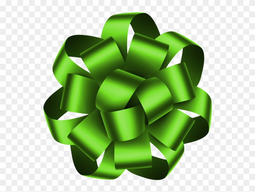 Green Deco Bow Transparent Png Clip Art Image - Transparent Clip Art Bow