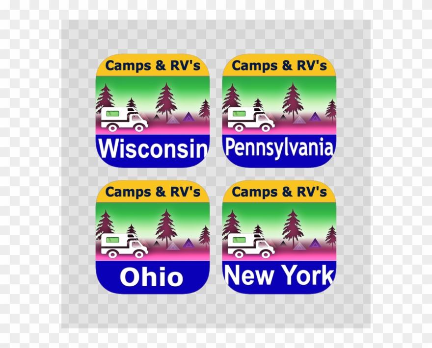 The Great Lakes Camping Spots & Rv Sites Bundle On - Wisconsin Builders Association Clipart