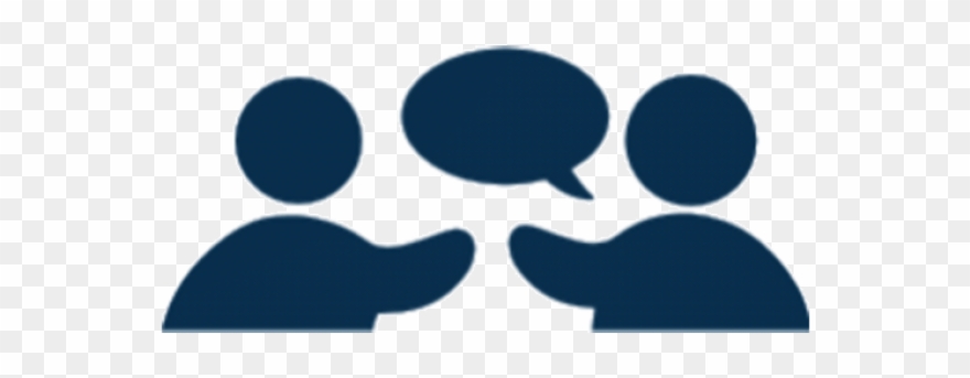 Graphic Of Two People Having A Conversation - Competence Clipart