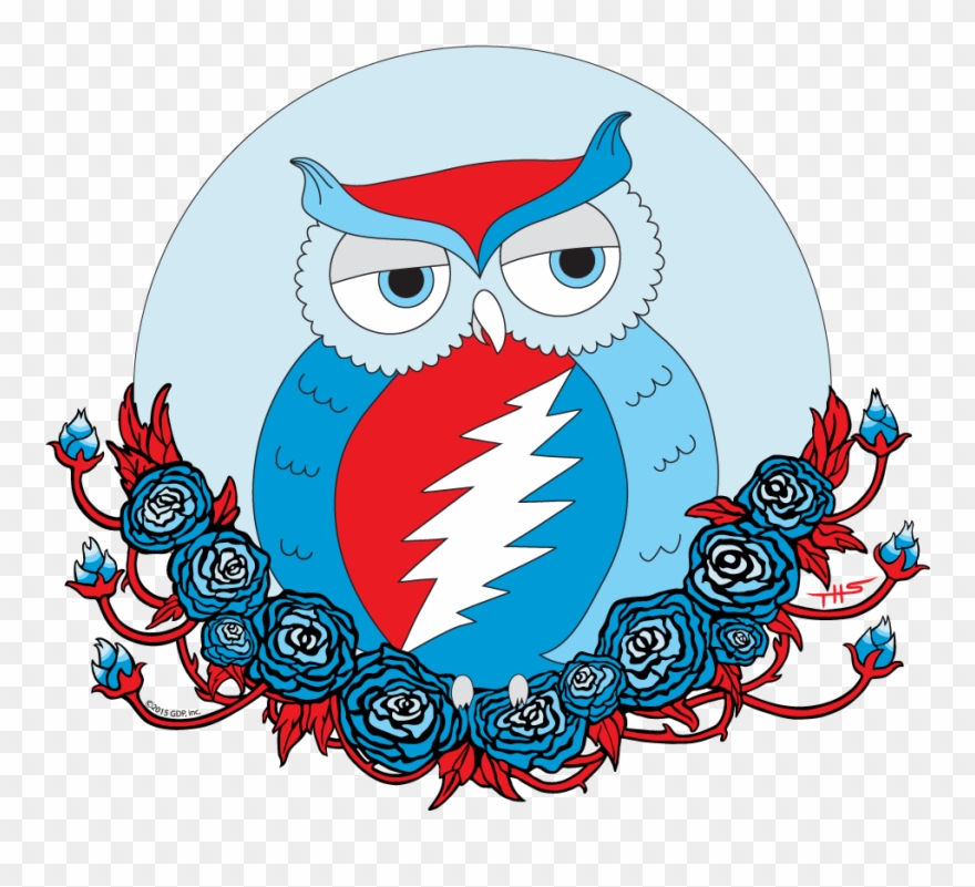 Owl Grateful Dead Shirt Clipart