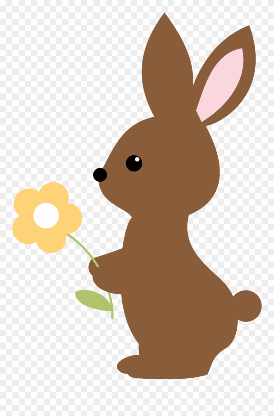Brown Rabbit Baby Clipart - Png Download