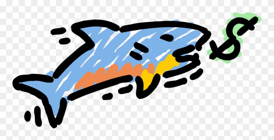 Vector Illustration Of Marine Aquatic Shark Fish Bite - Shark Clipart