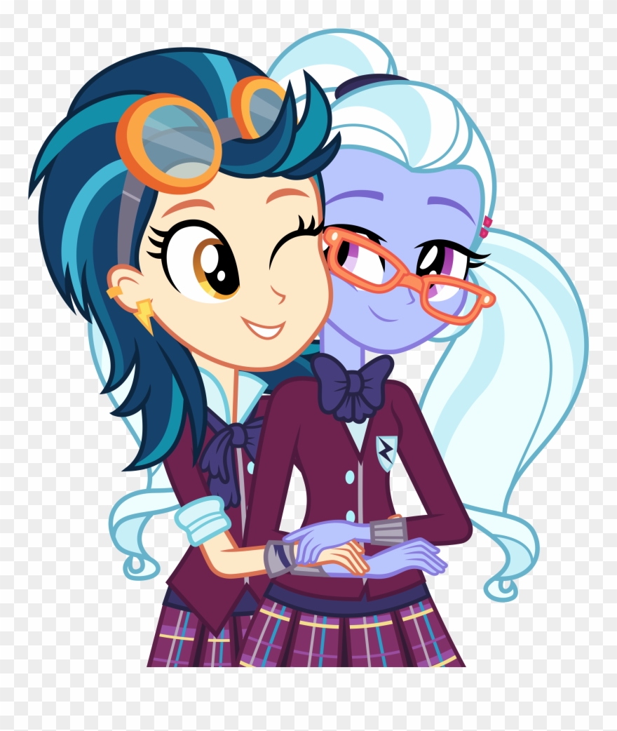 Scootaloo And Applebloom Kiss - Mlp Indigo Zap And Sugarcoat Clipart