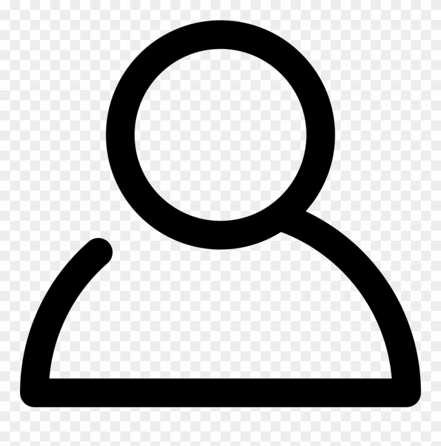 My Account - User Outline Icon Clipart