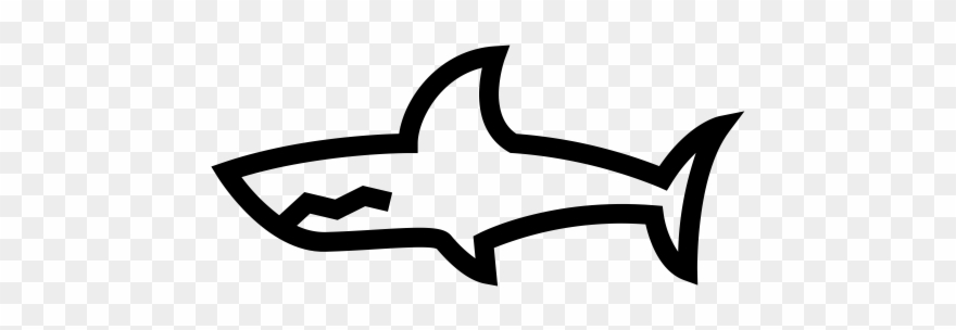 Shark Rubber Stamp - Drawing Clipart