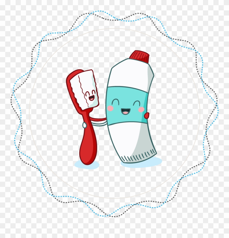 Molestias Bucodentales, Como Bien Sabéis, La Prevenir - Men's T-shirt Funny Best Friends Toothbrush Toothpaste Clipart