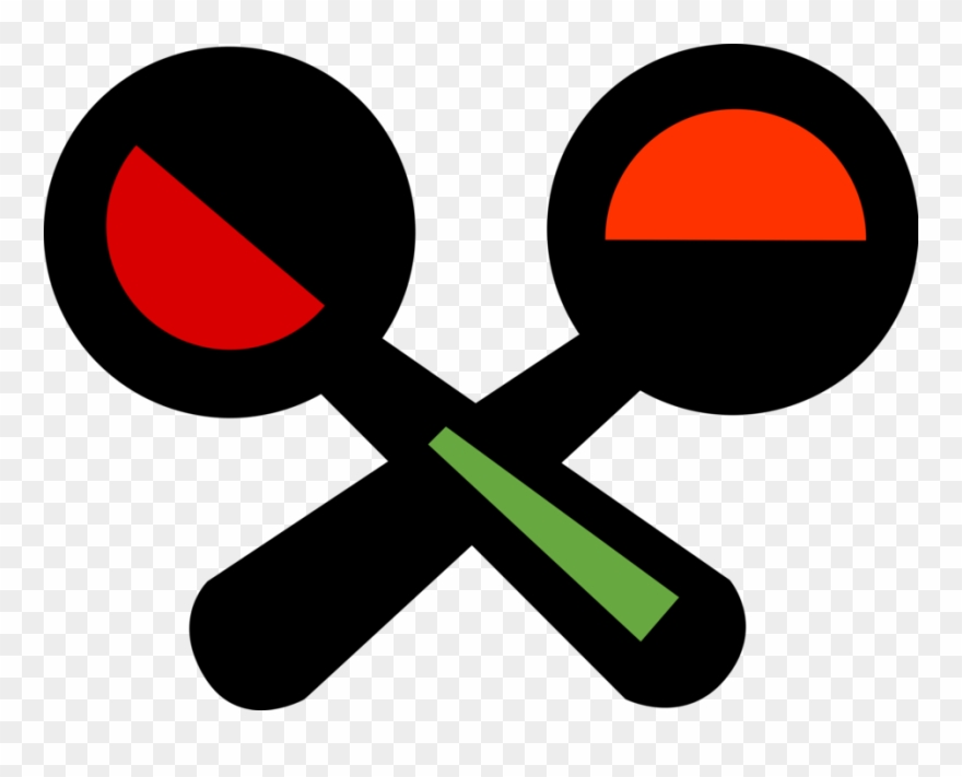 Vector Illustration Of Latin Music Maracas Or Rumba - Circle Clipart