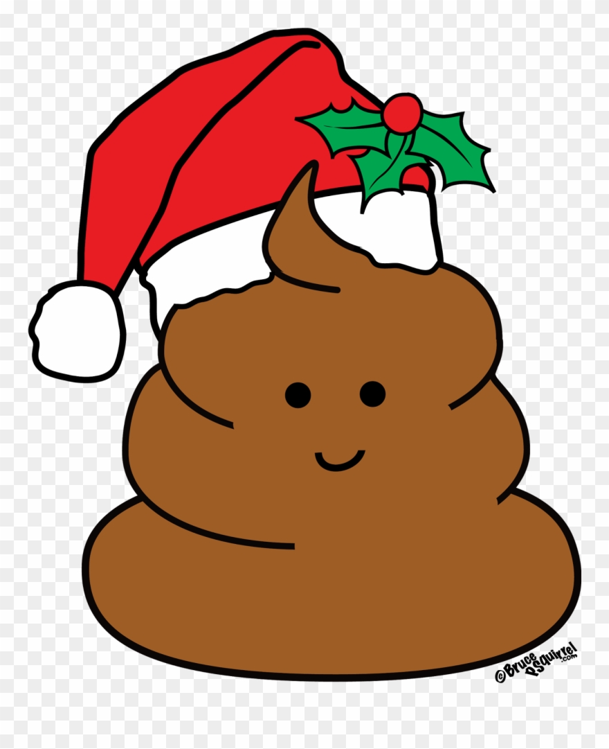 Ugly Sweater Shirt Holiday Christmas Squirrel - Holiday Poo Greeting Cards Clipart
