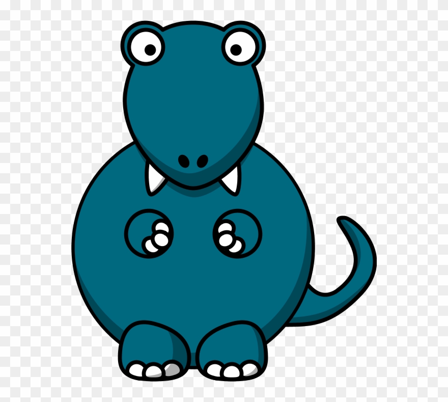 Cartoon Tyrannosaurus Rex - Dinosaur Clip Art Public Domain - Png Download