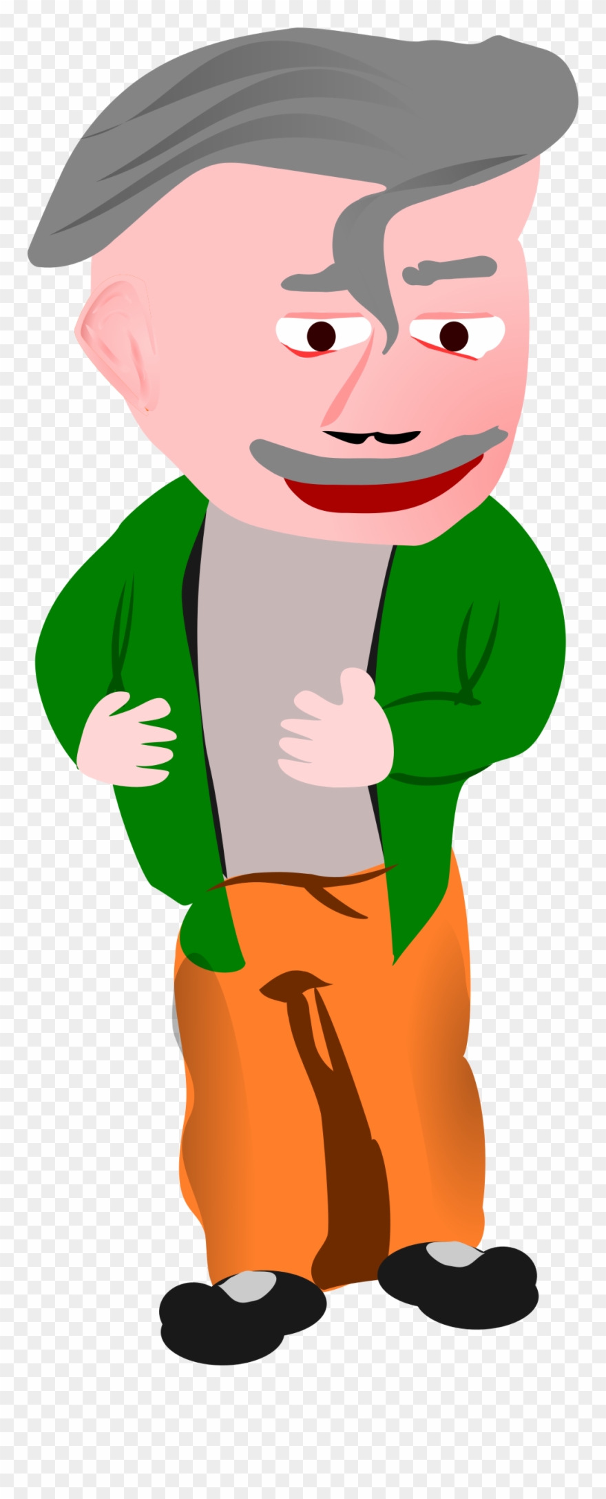 With Green Jacket Clipart
