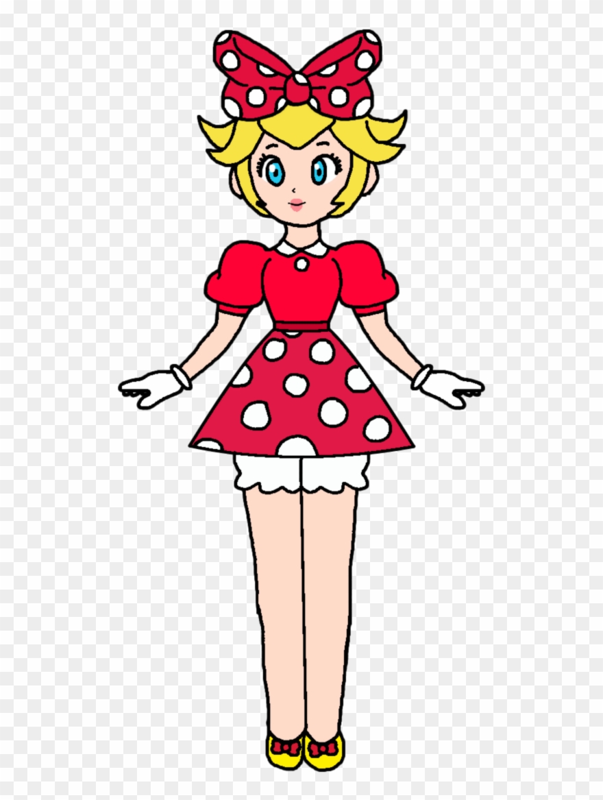 Minnie - Princess Peach Cinderella Clipart