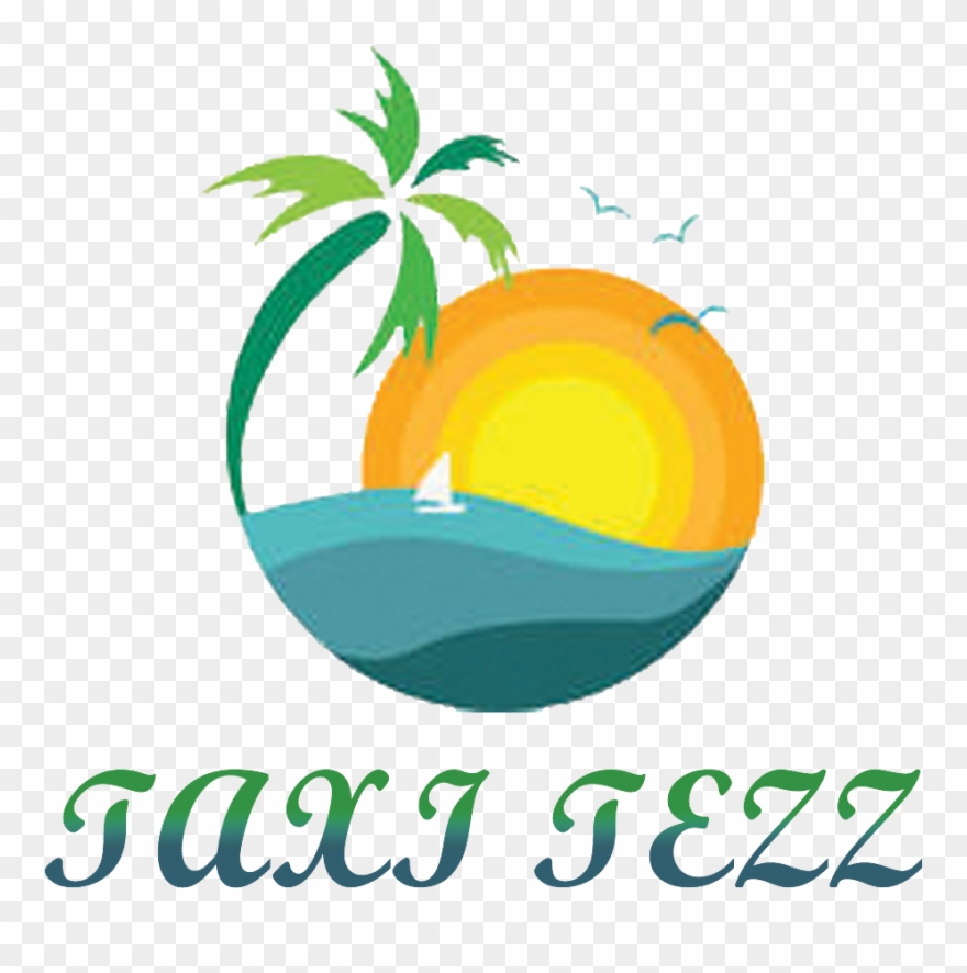 Logo Design By Yokesh For This Project - Palm Tree With Sunset View Oval Ornament Clipart