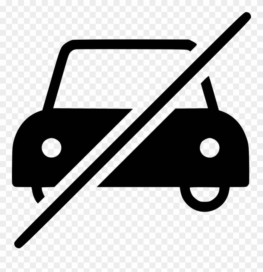 Car Speeding Off Clipart - No Car Icon Png Transparent Png
