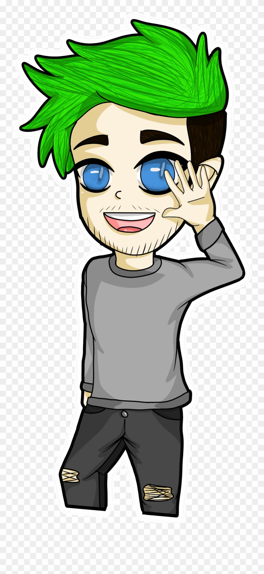 @therealjacksepticeye Congratulations On 16 Million - Cartoon Clipart