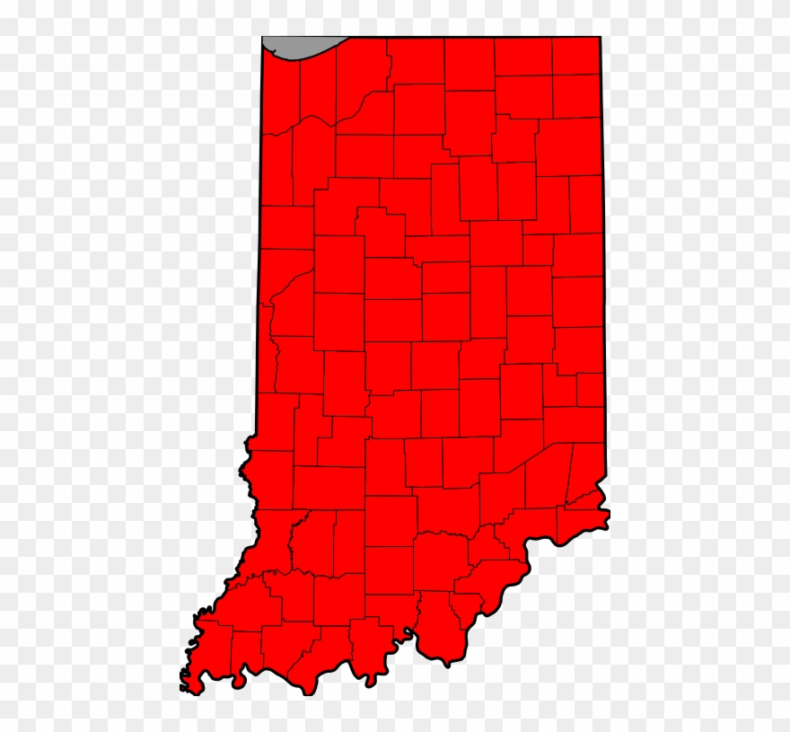 The Standard Time Act Of - Indiana Flag Map Clipart