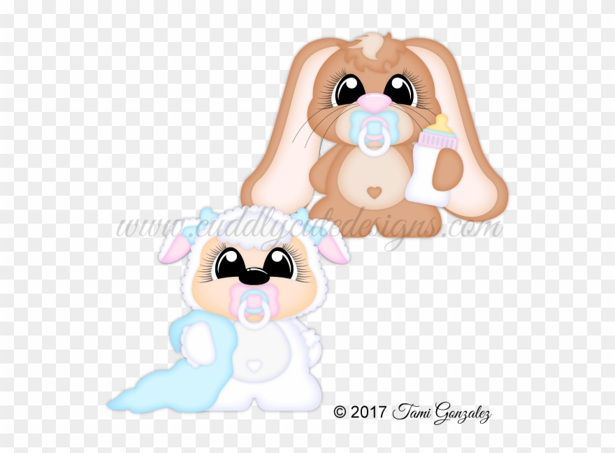 Lamb & Bunny - Unicorn Party Clipart