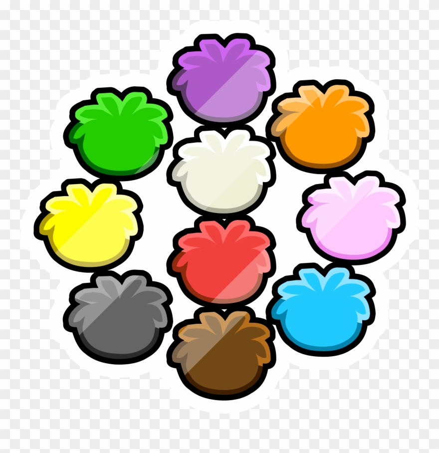 Puffle Trivia Pin Clipart