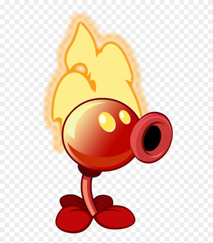 Image Fire Peashooter Old - Plants Vs Zombies Flame Pea Clipart