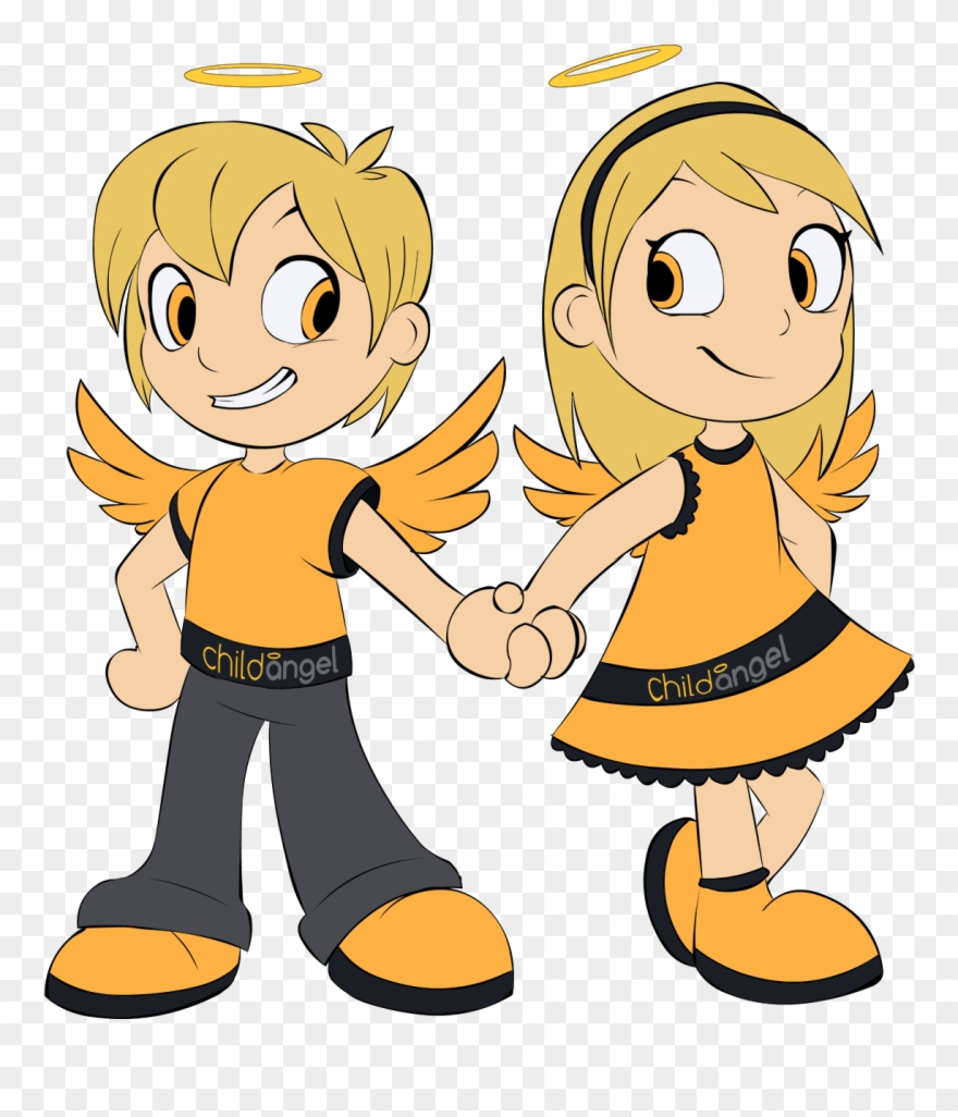 Child Angel On Twitter - Cartoon Clipart