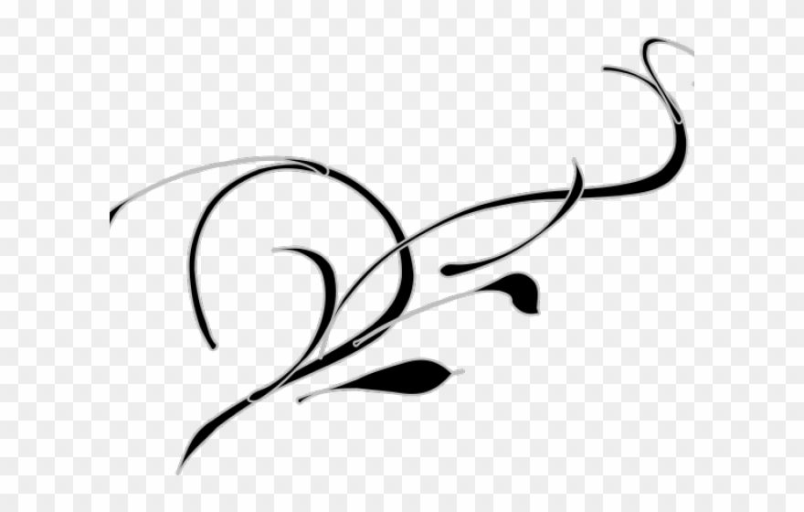 Swirl Clipart Filigree - Simple Swirl Png Transparent