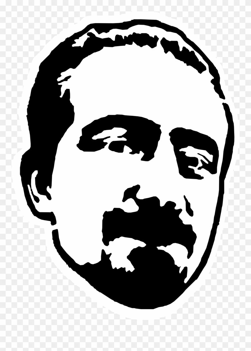 Big Image - Retrato Silueta Blanco Y Negro Clipart