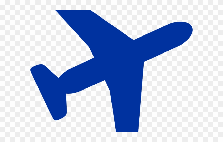 Blue Plane Cliparts - Plane Blue Clip Art - Png Download