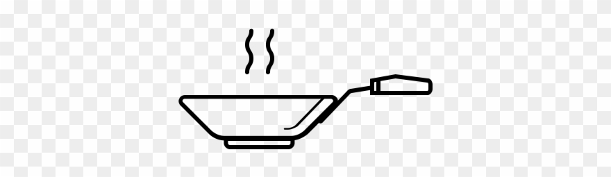 Pan Rubber Stamp - Line Art Clipart