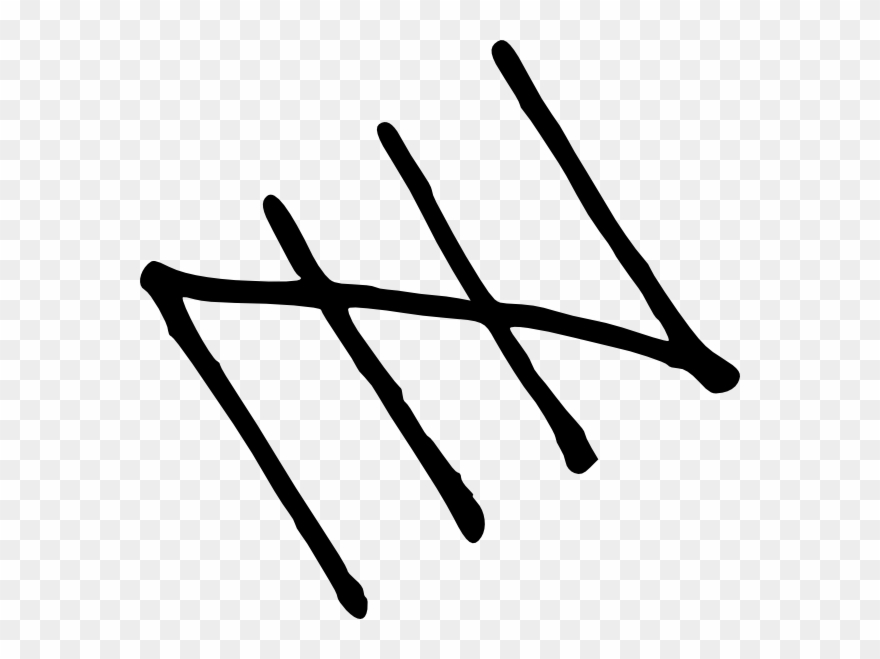 Go Back Gt Gallery For Gt X Marks The Spot Clip Art - Tally Marks No Background - Png Download