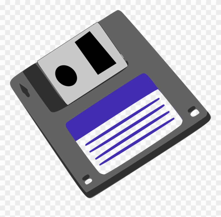 Illustration Of A Floppy Disk - Floppy Disk Clip Art - Png Download