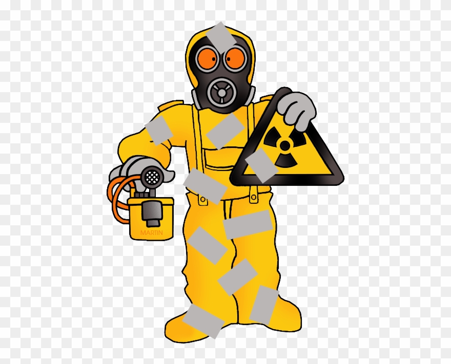 Nuke-tape Is Duct Tape On Steroids - Radioactive Suit Clipart - Png Download