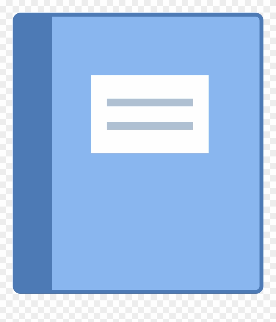Moleskine Icon - Electric Blue Clipart