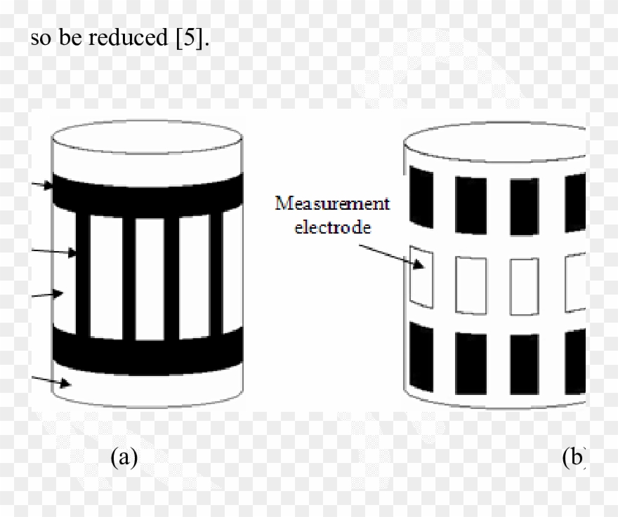 Ect Sensors With End Guard And Axial Guard, (b) Ect - Driven Guard Clipart