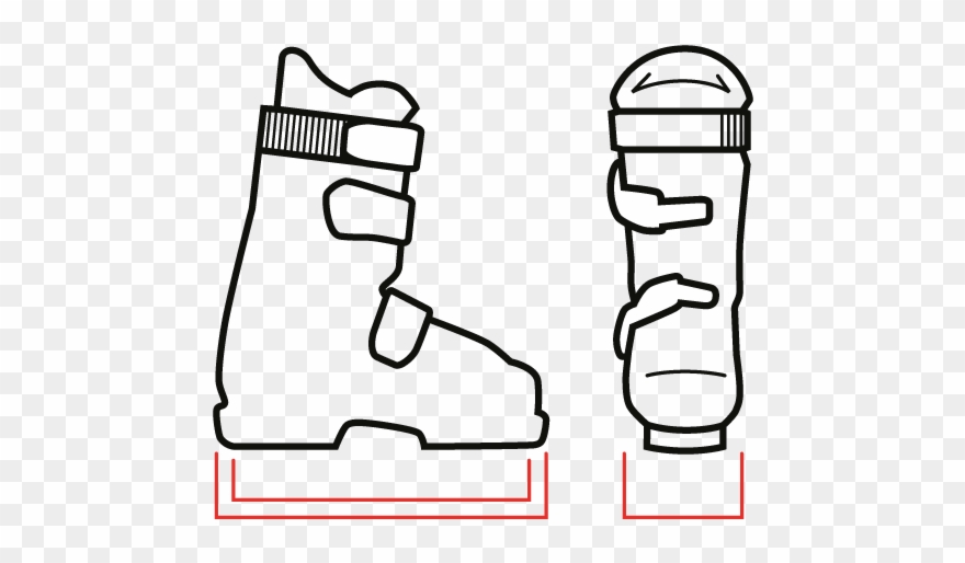 Sizeguide Ski Boots Clipart