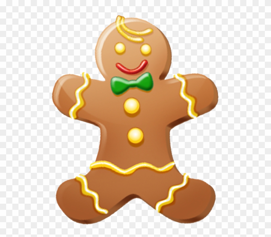 Gingerbread Clipart Playdough - Gingerbread Man Body Parts - Png Download