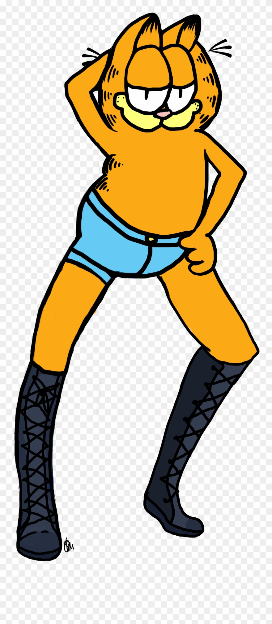 Hey Heres Sexy Garfield - Sexy Garfield Clipart