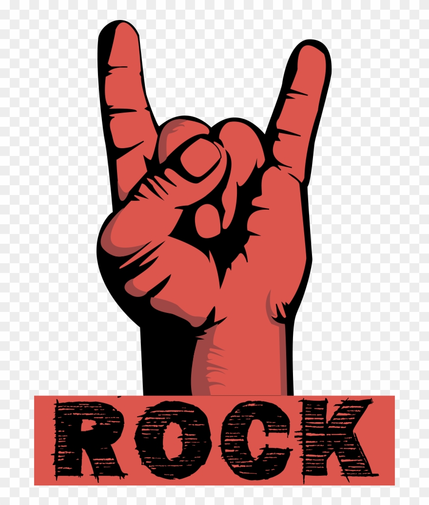 Rock Horns Png - Nostalgic Tin Sign Rock Clipart