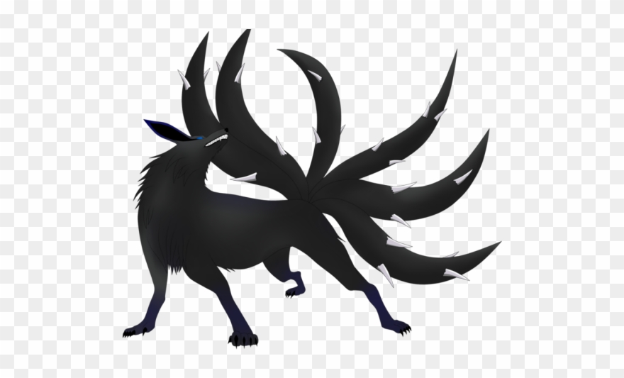 Demon Clipart Tail - Wolf Naruto Oc - Png Download