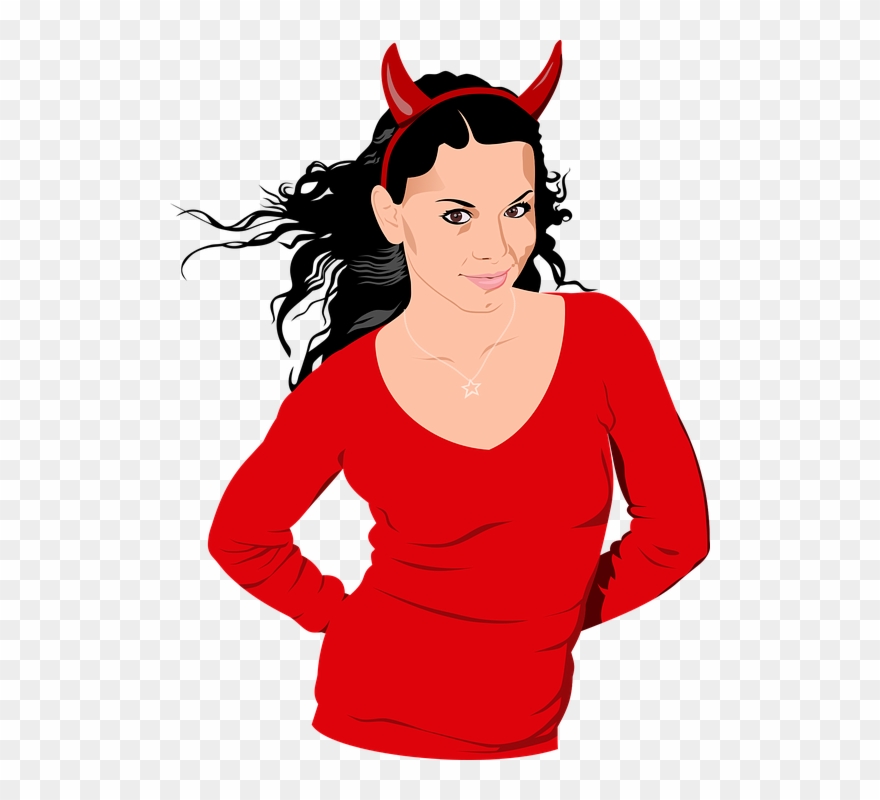 Sexy Woman Women Pinterest - Devil Clip Art - Png Download