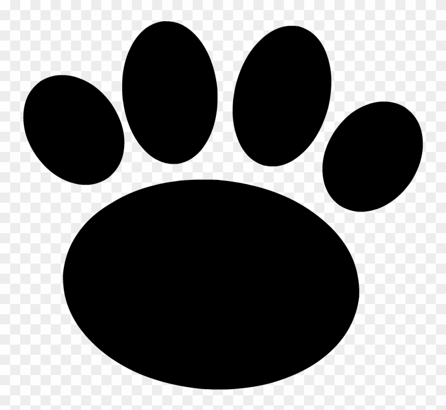 Click The Paw Print To Get A New Problem - Animated Paw Print Gif Clipart