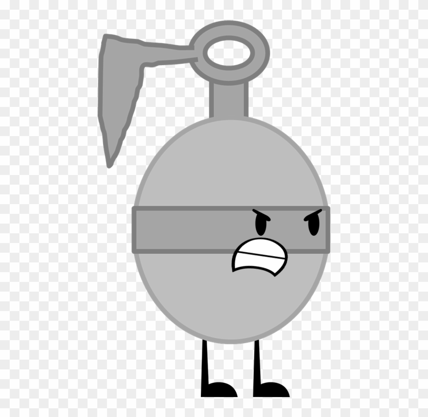 Grenade Clipart Bfdi - Cartoon - Png Download