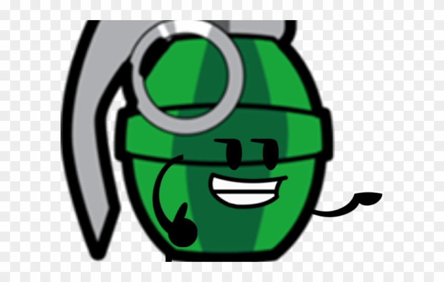 Grenade Clipart Bfdi - Cartoon - Png Download
