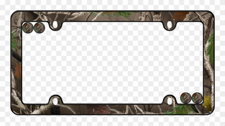 View Larger - Camouflage Plastic License Plate Frame Clipart